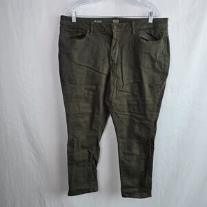 a.n.a. Skinny Ankle Jeans Women's 18 Green